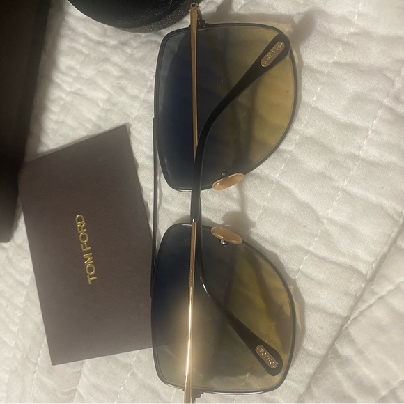 Tom Ford Womens Black “Reggie” Aviators “NEW” - Picture 9 of 11